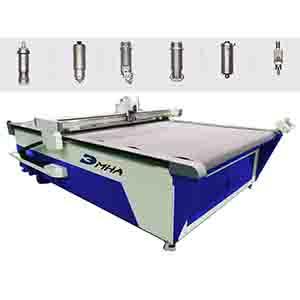 Sound-absorbing Cotton Triangular Grooving cnc knife cutting machine with V-cut tool