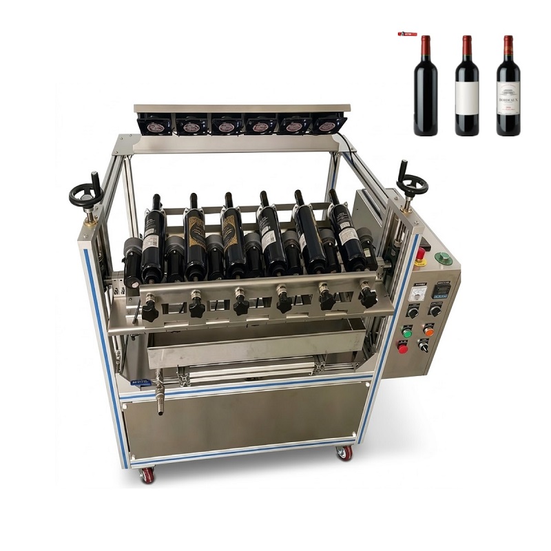 Automatic 6-Station Glass Bottle Wax Sealing Machine with Water/Air Cooling System