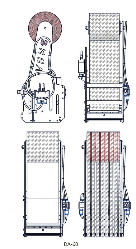 DA-60 Double sided tape applicator/Tape head